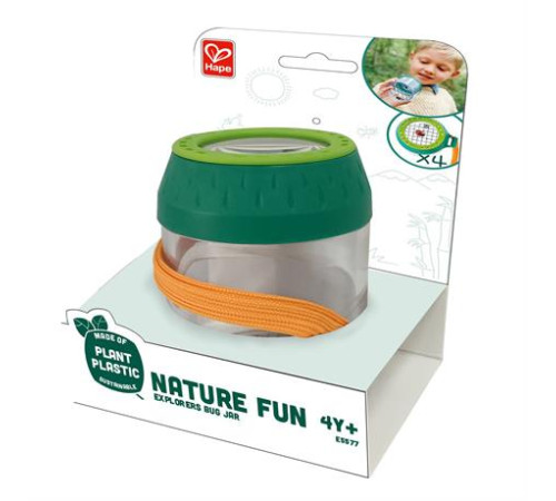 Набір натураліста Hape Nature Fun Контейнер для комах з лупою (E5577) Набір натураліста Hape Nature Fun Контейнер для комах з лупою (E5577)