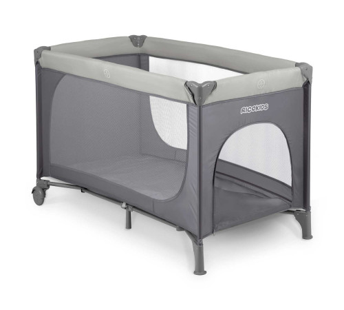 Ліжечко дитяче туристичне Ricokids 125 x 65 x 78 см світло-сіре Ліжечко дитяче туристичне Ricokids 125 x 65 x 78 см світло-сіре
