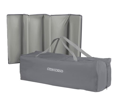 Ліжечко дитяче туристичне Ricokids 125 x 65 x 78 см світло-сіре Ліжечко дитяче туристичне Ricokids 125 x 65 x 78 см світло-сіре