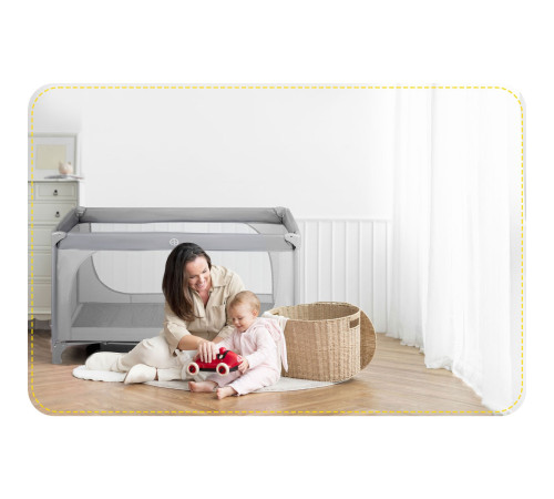 Ліжечко дитяче туристичне Ricokids 125 x 65 x 78 см сіре Ліжечко дитяче туристичне Ricokids 125 x 65 x 78 см сіре