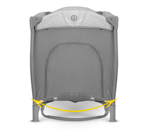 Ліжечко дитяче туристичне Ricokids 125 x 65 x 78 см сіре