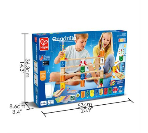 Конструктор-лабіринт Hape Quadrilla Програмування основи 130 ел. (E6028) Конструктор-лабіринт Hape Quadrilla Програмування основи 130 ел. (E6028)