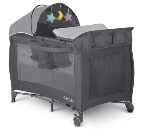 Ліжечко дитяче туристичне Ricokids 125 x 65 x 78 см антрацит Ліжечко дитяче туристичне Ricokids 125 x 65 x 78 см антрацит
