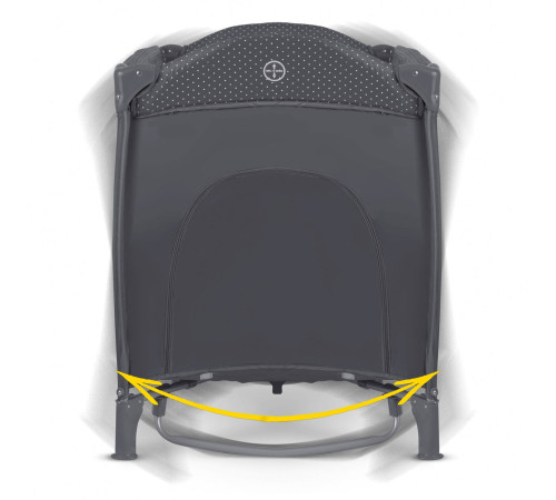 Ліжечко дитяче туристичне Ricokids 125 x 65 x 78 см антрацит Ліжечко дитяче туристичне Ricokids 125 x 65 x 78 см антрацит
