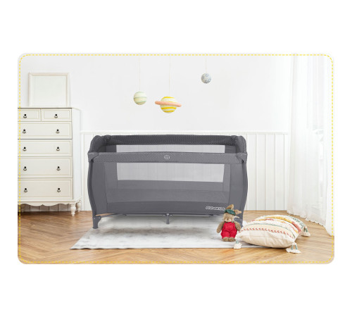 Ліжечко дитяче туристичне Ricokids 125 x 65 x 78 см антрацит Ліжечко дитяче туристичне Ricokids 125 x 65 x 78 см антрацит