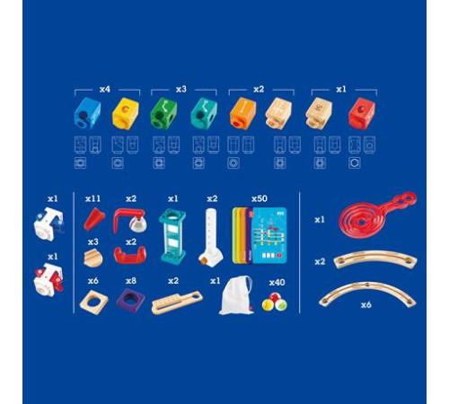 Конструктор-лабіринт Hape Quadrilla Програмування 159 ел. (E6029) Конструктор-лабіринт Hape Quadrilla Програмування 159 ел. (E6029)