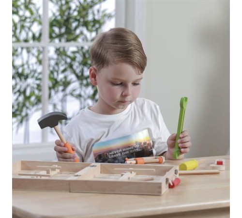 Дерев'яний ігровий набір Viga Toys Валіза з інструментами, 10 шт. (50387) Дерев'яний ігровий набір Viga Toys Валіза з інструментами, 10 шт. (50387)