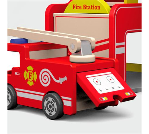 Дерев'яний ігровий набір Viga Toys Пожежна станція (50828) Дерев'яний ігровий набір Viga Toys Пожежна станція (50828)