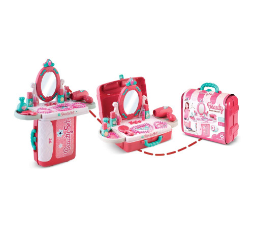 Дитячий туалетний столик 3в1 Xiong Cheng з аксесуарами