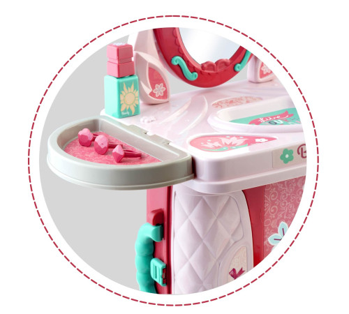 Дитячий туалетний столик 3в1 Xiong Cheng з аксесуарами