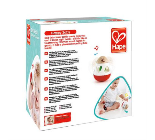 Брязкальце-неваляшка Hape Дзвіночок (E0016)