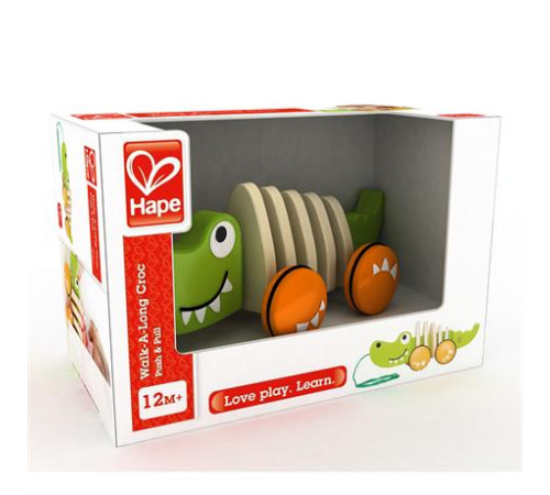Дерев'яна каталка Hape Крокодил (E0348)