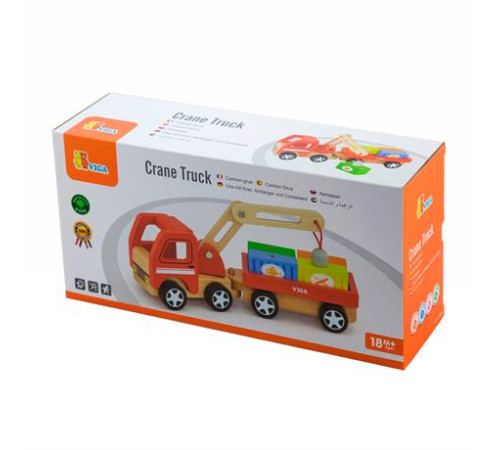 Дерев'яна машинка Viga Toys Автокран (50690) Дерев'яна машинка Viga Toys Автокран (50690)
