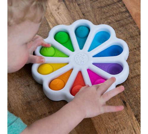 Іграшка-антистрес Fat Brain Toys dimpl digits Кольорові пелюстки (F275EN) Іграшка-антистрес Fat Brain Toys dimpl digits Кольорові пелюстки (F275EN)