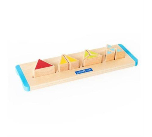 Дерев'яний пазл-сортер Guidecraft Manipulatives Частини трикутника (G6745) Дерев'яний пазл-сортер Guidecraft Manipulatives Частини трикутника (G6745)