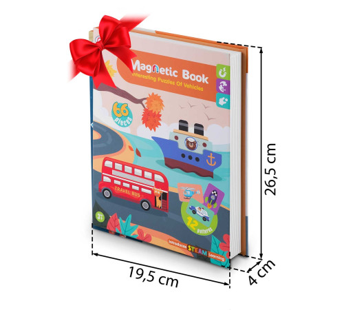 Книжка-пазл магнітна Ricokids Книжка-пазл магнітна Ricokids