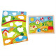 Дерев'яна рамка-вкладиш Hape Долина 3 в 1 (E1601)