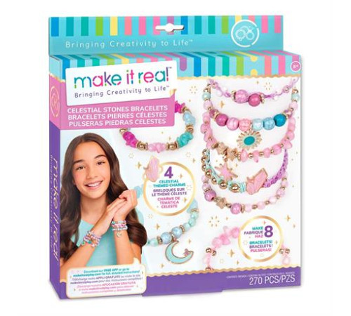 Набір для створення шарм-браслетів Make it Real Небесні камінці 270 ел. (MR1322) Набір для створення шарм-браслетів Make it Real Небесні камінці 270 ел. (MR1322)