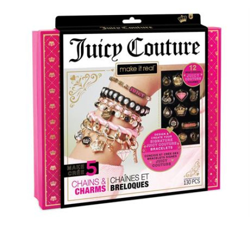 Набір для створення шарм-браслетів Make it Real Juicy Couture Королівський шарм 130 ел. (MR4404) Набір для створення шарм-браслетів Make it Real Juicy Couture Королівський шарм 130 ел. (MR4404)
