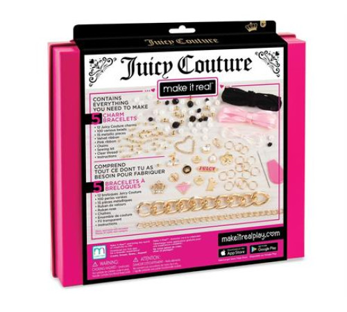Набір для створення шарм-браслетів Make it Real Juicy Couture Королівський шарм 130 ел. (MR4404) Набір для створення шарм-браслетів Make it Real Juicy Couture Королівський шарм 130 ел. (MR4404)