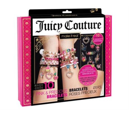 Набір для створення шарм-браслетів Make it Real Juicy Couture Рожевий зорепад 470 ел. (MR4408) Набір для створення шарм-браслетів Make it Real Juicy Couture Рожевий зорепад 470 ел. (MR4408)