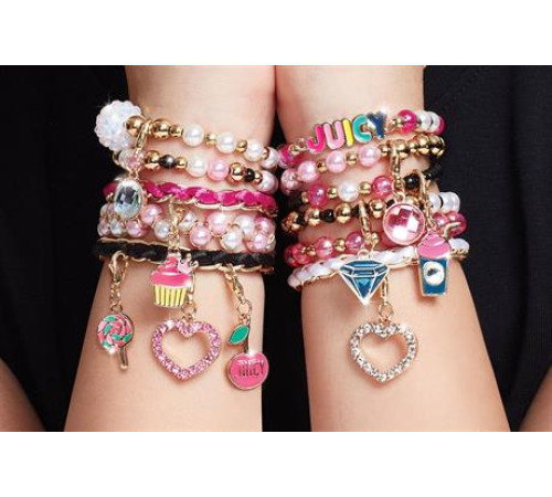 Набір для створення шарм-браслетів Make it Real Juicy Couture Рожевий зорепад 470 ел. (MR4408) Набір для створення шарм-браслетів Make it Real Juicy Couture Рожевий зорепад 470 ел. (MR4408)