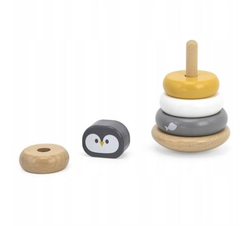 Дерев'яна пірамідка PolarB Пінгвінчик (44205)