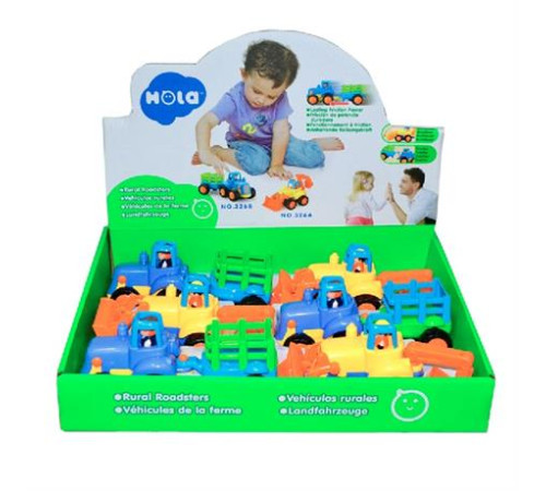 Набір машинок Hola Toys Бульдозер і трактор 6 шт. (326AB-6) Набір машинок Hola Toys Бульдозер і трактор 6 шт. (326AB-6)