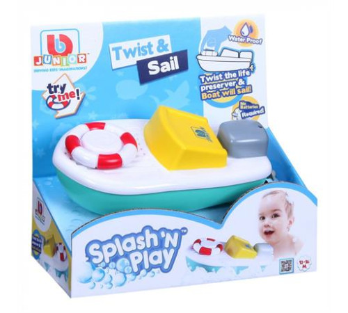 Іграшка для ванної BB Junior Splash N Play Човен (16-89002) Іграшка для ванної BB Junior Splash N Play Човен (16-89002)