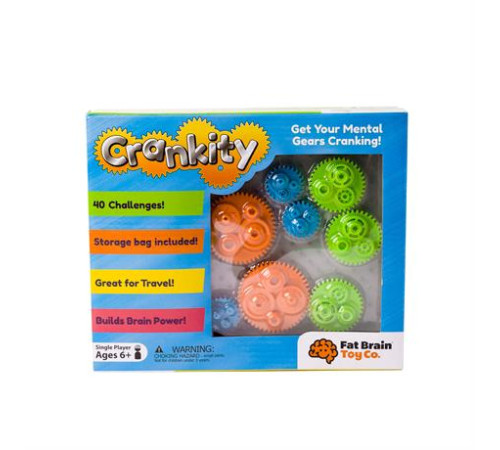 Гра-головоломка Fat Brain Toys Crankity Різнокольорові шестерні (FA140-1) Гра-головоломка Fat Brain Toys Crankity Різнокольорові шестерні (FA140-1)