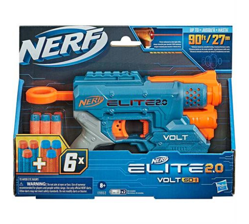 Бластер Nerf Elite 2.0 Volt SD 1 з лазерним прицілом та 6 патронами (E9952) Бластер Nerf Elite 2.0 Volt SD 1 з лазерним прицілом та 6 патронами (E9952)