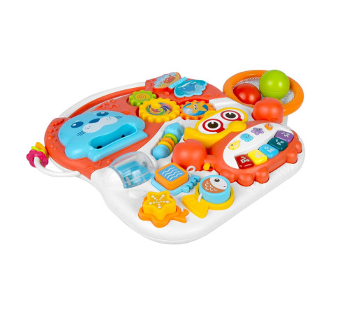 Каталка 2-в-1 інтерактивна Ricokids біло-червона Каталка 2-в-1 інтерактивна Ricokids біло-червона
