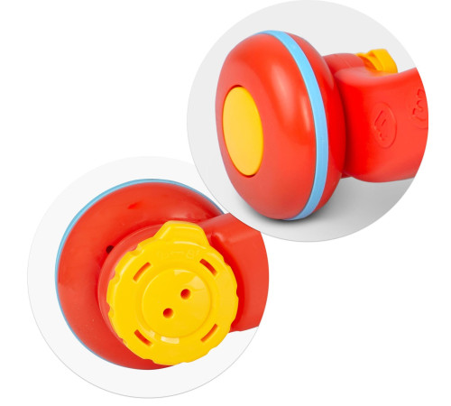Каталка 2-в-1 інтерактивна Ricokids біло-червона Каталка 2-в-1 інтерактивна Ricokids біло-червона