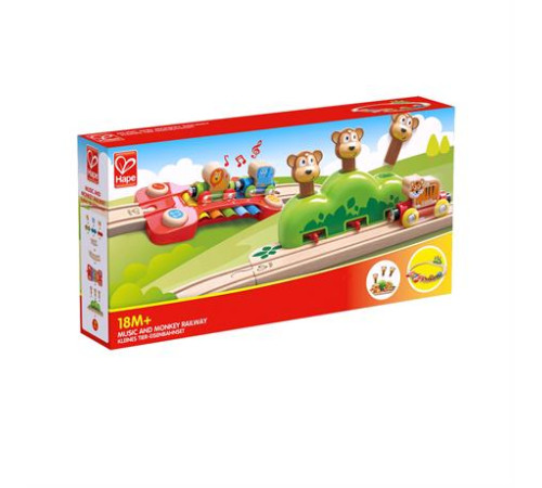 Музична залізниця Hape Веселі мавпочки 19 ел. (E3825)