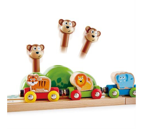 Музична залізниця Hape Веселі мавпочки 19 ел. (E3825)