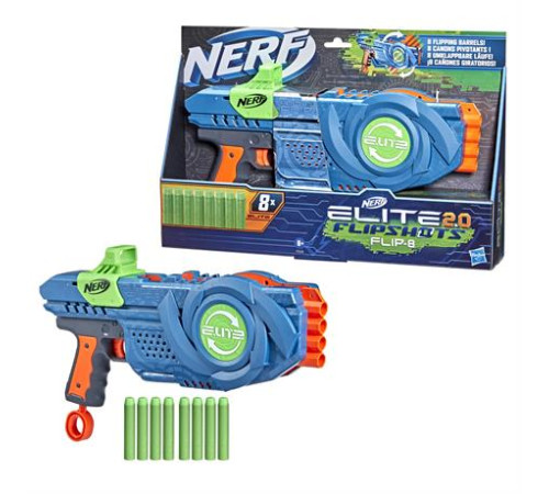 Бластер Nerf Elite 2.0 Еліт Фліп 8 патронів (F2549) Бластер Nerf Elite 2.0 Еліт Фліп 8 патронів (F2549)