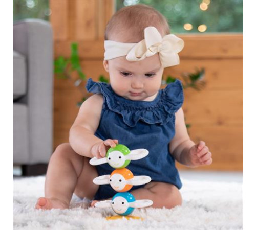 Магнітна пірамідка Fat Brain Toys Dizzy Bees Веселі бджілки (F294ML) Магнітна пірамідка Fat Brain Toys Dizzy Bees Веселі бджілки (F294ML)