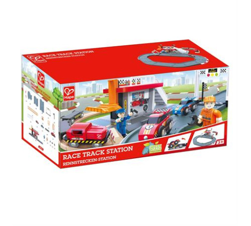 Автотрек Hape Гоночна траса та станція (E3734) Автотрек Hape Гоночна траса та станція (E3734)