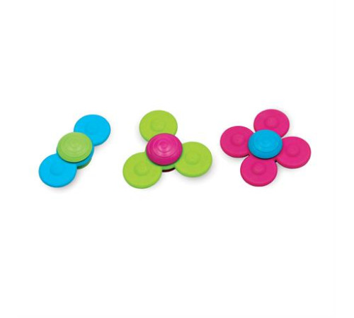 Набір прорізувачів-спінерів із присосками Fat Brain Toys Whirly Squigz 3 шт. (F210ML)