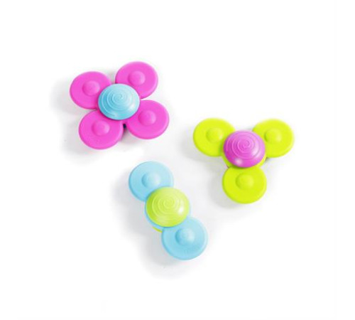 Набір прорізувачів-спінерів із присосками Fat Brain Toys Whirly Squigz 3 шт. (F210ML)