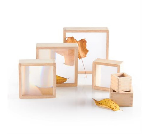 Набір Guidecraft Natural Play Блоки зі збільшувальним склом, 10 шт. (G3018) Набір Guidecraft Natural Play Блоки зі збільшувальним склом, 10 шт. (G3018)