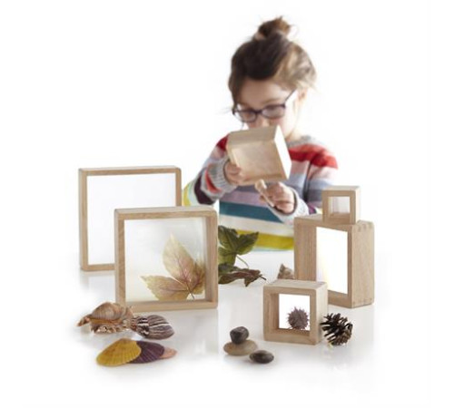 Набір Guidecraft Natural Play Блоки зі збільшувальним склом, 10 шт. (G3018) Набір Guidecraft Natural Play Блоки зі збільшувальним склом, 10 шт. (G3018)