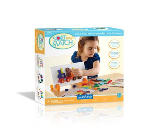 Набір магнітів Guidecraft Manipulatives Поїзд зі звірятами (G5092) Набір магнітів Guidecraft Manipulatives Поїзд зі звірятами (G5092)