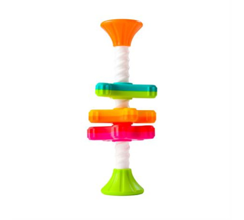 Пірамідка-спінер Fat Brain Toys MiniSpinny тактильна (FA134-1) Пірамідка-спінер Fat Brain Toys MiniSpinny тактильна (FA134-1)