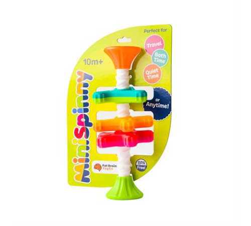 Пірамідка-спінер Fat Brain Toys MiniSpinny тактильна (FA134-1) Пірамідка-спінер Fat Brain Toys MiniSpinny тактильна (FA134-1)