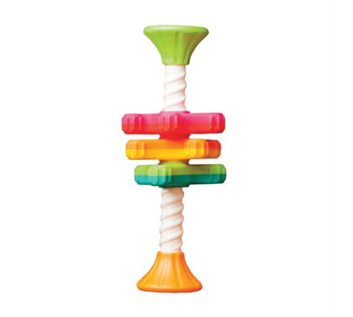 Пірамідка-спінер Fat Brain Toys MiniSpinny тактильна (FA134-1) Пірамідка-спінер Fat Brain Toys MiniSpinny тактильна (FA134-1)