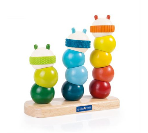 Пірамідка Guidecraft Manipulatives Гусениці (G6731) Пірамідка Guidecraft Manipulatives Гусениці (G6731)