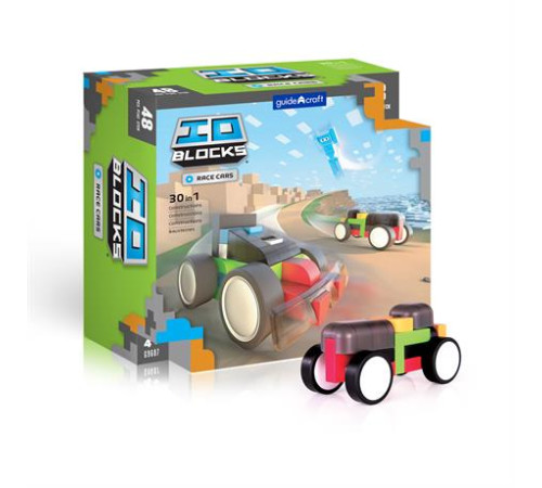 Конструктор Guidecraft IO Blocks Гоночні машини з доповненою 3d реальністю, 48 деталей (G9607) Конструктор Guidecraft IO Blocks Гоночні машини з доповненою 3d реальністю, 48 деталей (G9607)