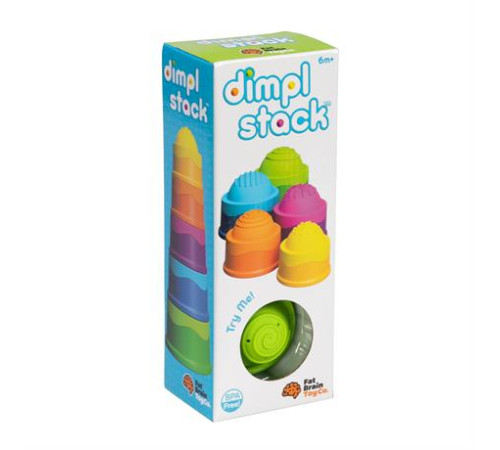 Пірамідка Fat Brain Toys dimpl stack Чашки (F293ML) Пірамідка Fat Brain Toys dimpl stack Чашки (F293ML)