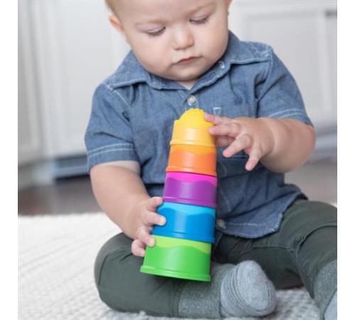 Пірамідка Fat Brain Toys dimpl stack Чашки (F293ML) Пірамідка Fat Brain Toys dimpl stack Чашки (F293ML)